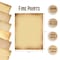 Better Office Products Stationery Paper, Vintage Antique Old Fashion Parchment Paper, Letter Size, 6 Designs, 100PK 64502 - alternate 3